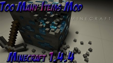 Minecraft 1.4.4: Como descargar e instalar Too Many Items Mod (HD) (Español)