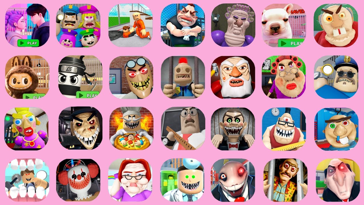 Roblox,💜RUMI & JUNI, BRUNO'S FAMILY,  EPIC PRISON BREAKOUT XX!, ESCAPE SCHOOL BULLY!, GRUMPY GRAN!