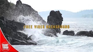 Free Video Background | Ombak di Pantai | free footage download /beach