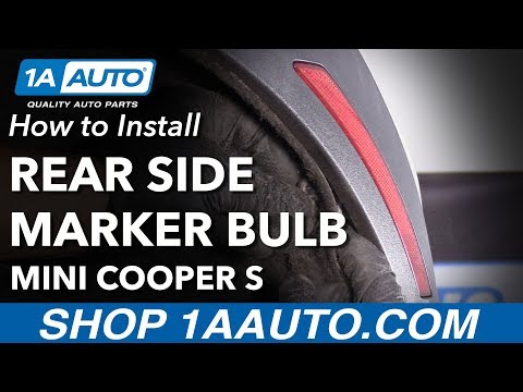 How to Replace Rear Side Marker Light Bulbs 07-13 Mini Cooper S