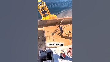 Navigation Buoy Mooring Operation | Mooring Chain Deployment Process at Sea | Seamanship Explained ⚓