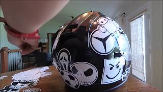 Helmet Sticker Bomb 101 | Make Your Moto Helmet Cool