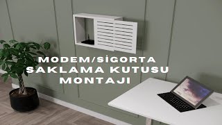 MODEM ve SİGORTA SAKLAMA KUTUSU MONTAJI #modemkutusu #modemsaklamakutusu screenshot 4