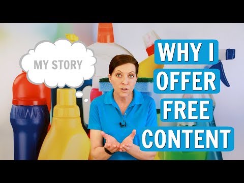 Why I Offer Free Content to House Cleaners - My Story