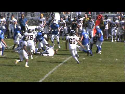 Woods Tower RB Rayshawn Nance breaks tackle on run...