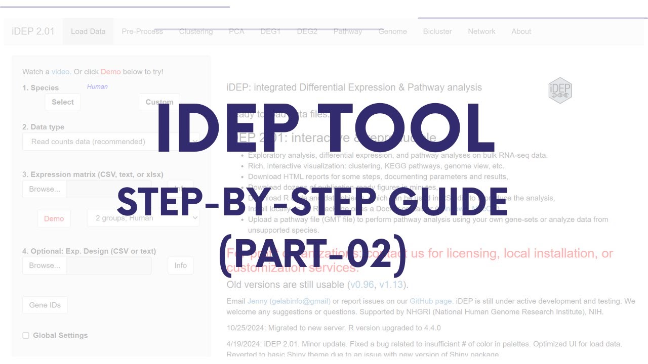 iDEP Tutorial Part-2 | Step-by-Step Guide | Gene Expression & Pathway ...