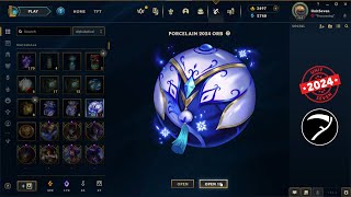 50x Porcelain 2024 Orbs (Porcelain 2024 Mega Orb Bundle) opening - League Of Legends