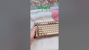 How is this keyboard SO GOOD? 🪓🌲This wood keyboard sounds amazing 🤩
