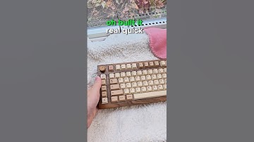 How is this keyboard SO GOOD? 🪓🌲This wood keyboard sounds amazing 🤩