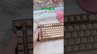 How is this keyboard SO GOOD? 🪓🌲This wood keyboard sounds amazing 🤩