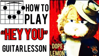 Hey You Dope Lemon - Easy Guitar Lesson (Loops)