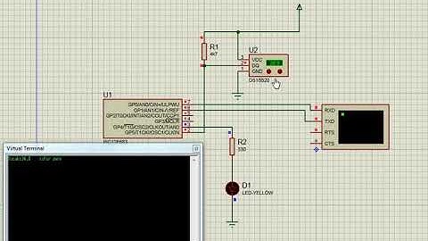 pic microcontroller DS18B20 sicaklik sensoru 1wire termometre ccs compiler