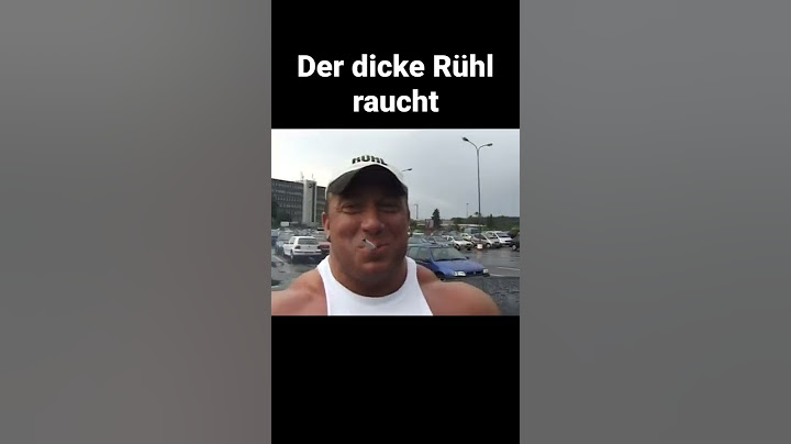 "Sonst heißts wieder der dicke Rühl raucht" 😅