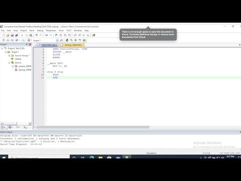 Solved: Keil uVision 2021 "Fatal Error Message" "Target not created" "Objects\ .axf" in ARM CortexM4