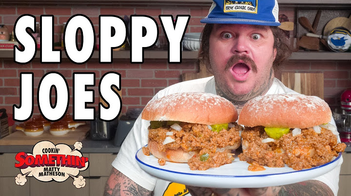 America’s Most Iconic Sandwich: Sloppy Joe's | Cookin' Somethin' w/ Matty Matheson