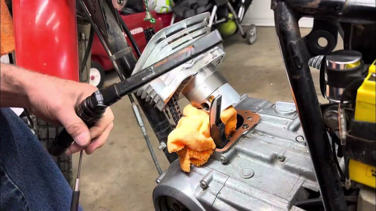 Kawasaki KL 250 ENGINE ASSEMBLY 1978 - YouTube