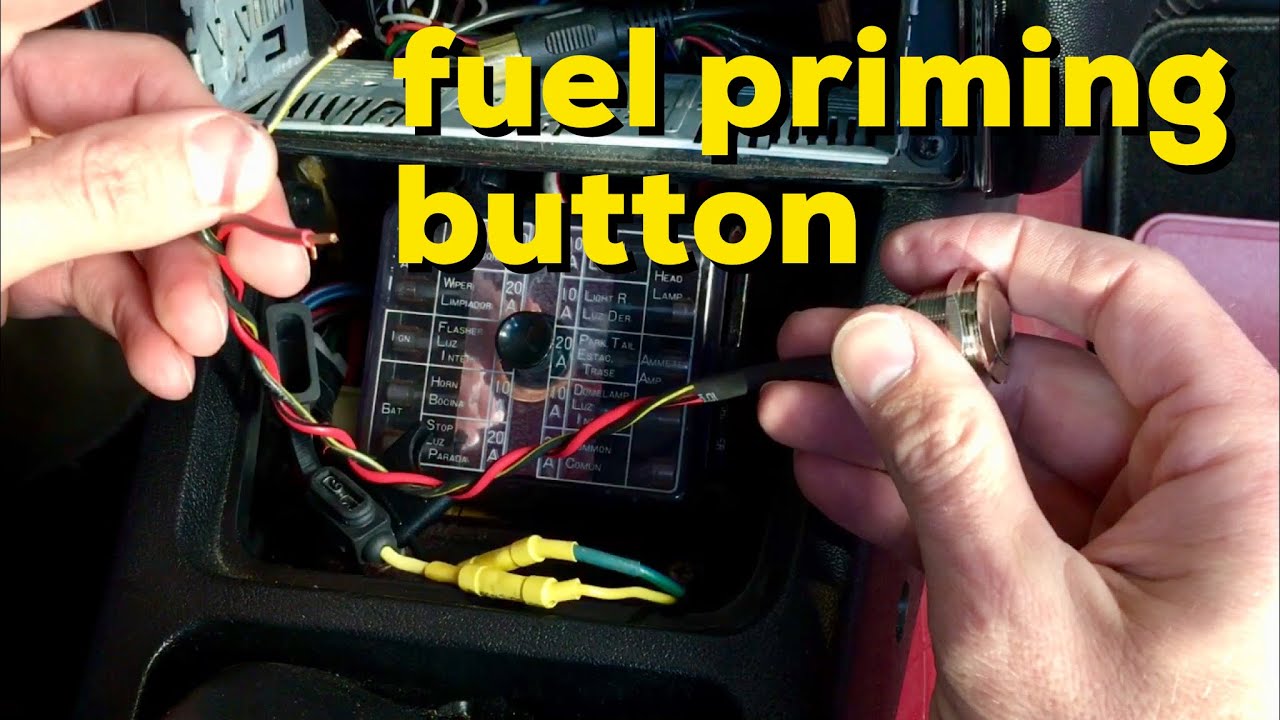 Installing a fuel priming button on the 1973 Datsun 240z