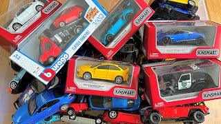 Box Full Of Kinsmart Cars Diecast Cars