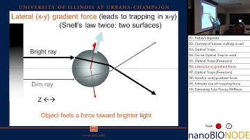 Biophysics 401 Lecture 16: Optical Traps II