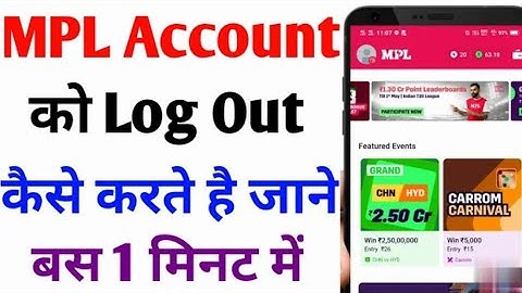 mpl logout kaise kare 2021 how to logout/ by /JÁ Tech 2m