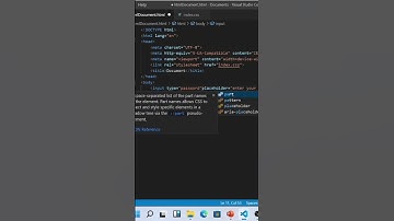 HTML password and placeholder #shorts