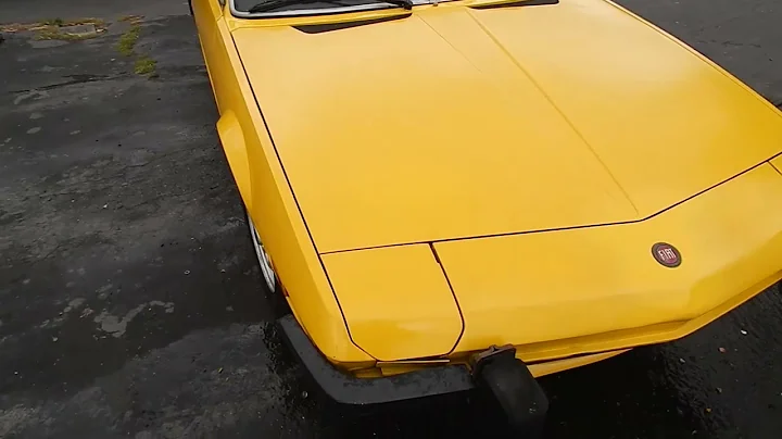 1974 Fiat X1/9 RARE first year euro model! / Cold start / walk-around