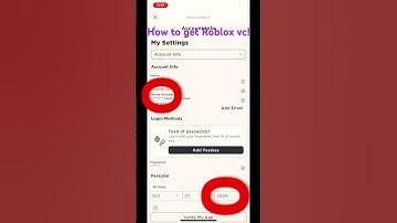 How to get Roblox vc! Just put in ur phone number and put ur birth date as 2006. #roblox #robloxvc
