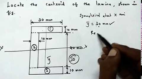 Centroid C section Problem #1 ǀ TAMIL ǀ P.KALAIYARASAN ǀ