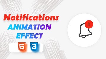 Notification HTML CSS | Animated Effect