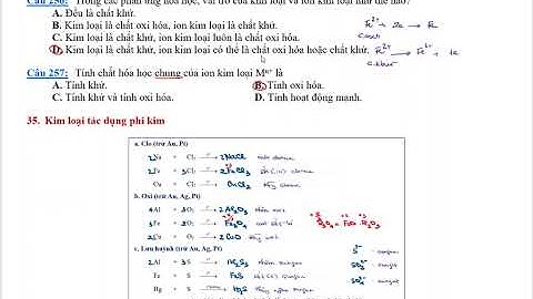 Giải bài tập hóa 12 tính chất của kim loại năm 2024