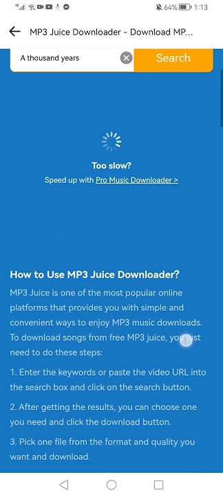 if this redirects you by downloading a music from mp3 juice it's clearly a scam