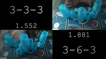 [4-PAD] 3-3-3: 1.552 ~ First 1.5! // 3-6-3: 1.881 ~ First 1.8!