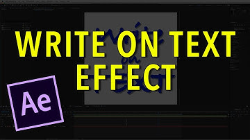 How to do the Write on Text Effect | After Effects CC 2017