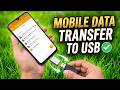 Mobile Data USB Mein Kaise Transfer Kare | How to Transfer Data from Mobile to USB