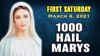 First Saturday 1000 Hail Mary Rosary | March 6, 2021 | Miracle Prayers