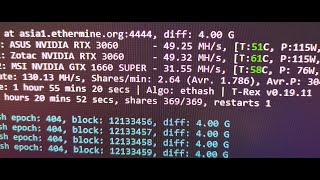 2x RTX 3060 on 1 motherboard mining ETH NO LIMITER (NON LHR v2 CARD)