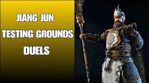 For Honor Jiang Jun testing ground duels, possible new main??