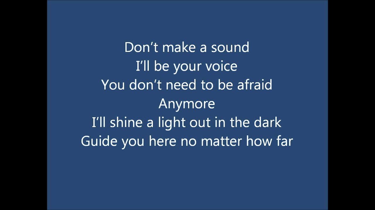 Don't Run Away- David Archuleta (Lyrics) - YouTube