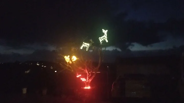 Decoracin de Navidad en casa de Elisa Garca y Manuel Sobrido en Parte  Ro, en Carreira (Ribeira)