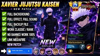 Script Skin Xavier Jujutsu Kaisen - Gojo Satoru No Password Full Effect Voice Patch Terbaru