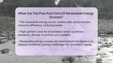 What Are The Pros And Cons Of Renewable Energy Sources? - Ecosystem Essentials