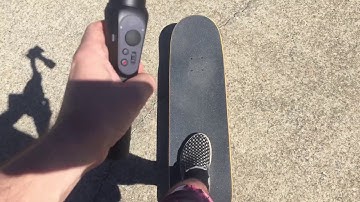 Smooth Q Gimbal - Test & Review - Demonstration from skateboard before and after