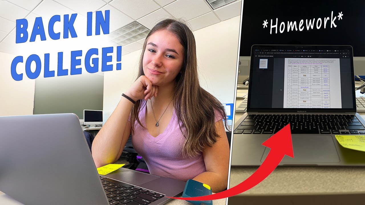 My FIRST WEEK Back To COLLEGE!🏫🤗 | Busy week in my life! Classes, haul ...