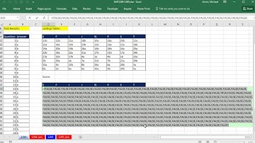 Excel Magic Trick 1294: Single Cell "Lookup Adding" w Improper Data Set to Score Myers-Briggs Test