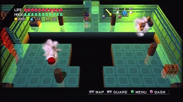 3D Dot Game Heroes part 55 Wind Temple Map & Boss Key