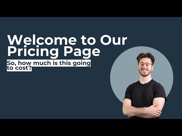 Welcome to our Pricing Page