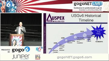 USGv6: US Government IPv6 Transition Activities by Dale Geesey at gogoNET LIVE! IPv6 Event