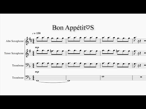 Bon Appetit S Blend S Band Quartet Ver Youtube