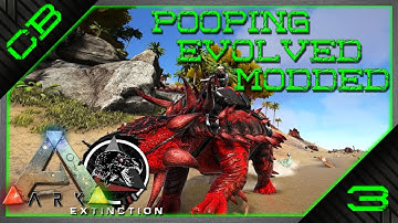 ARK: Pooping Evolved Modded - Max level Alpha Ankylo Tame! - Ep 3