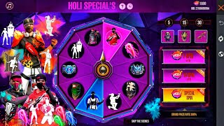 FF Max 🔥 Holi Special 🥳 Free Rewards | Event Free Fire Calendar | FF Max New Event Update Today